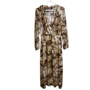 Mango size large Beso animal print dress